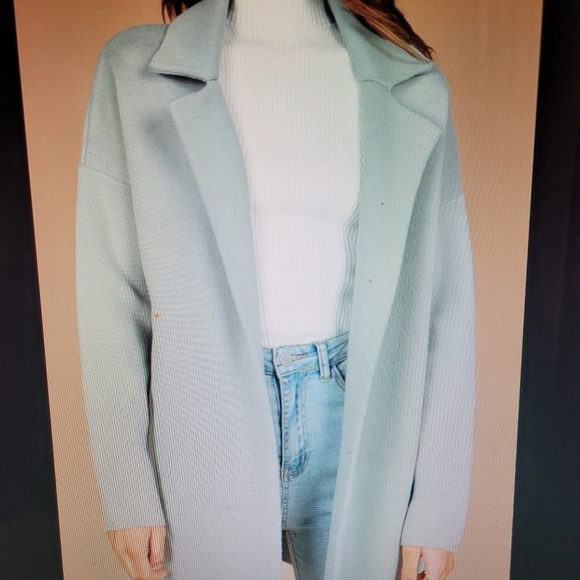 Lenore coatigan Sage M/L. - Picture 2 of 7